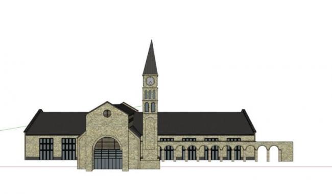 Sketchup文化模型|多层教堂，乡村俱乐部，文化建筑，古典风格