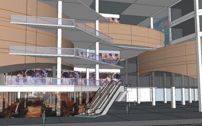 Sketchup商业模型|多层商业广场，现代风格