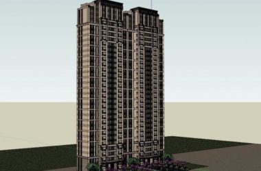 Sketchup住宅模型|高层住宅，古典风格-BIM建筑网