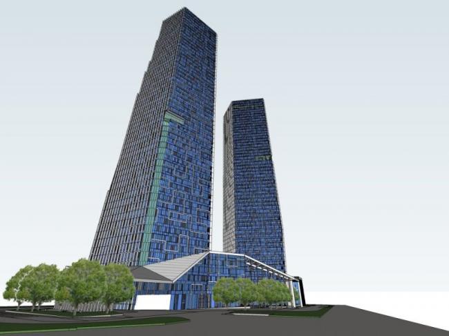 Sketchup综合体模型|超高层商业综合体，现代风格