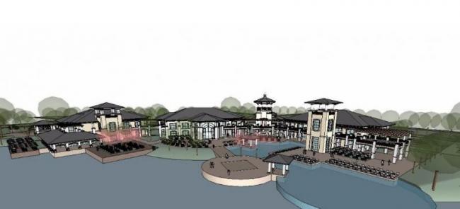 Sketchup商业模型|山地会所，欧式风格古典风格