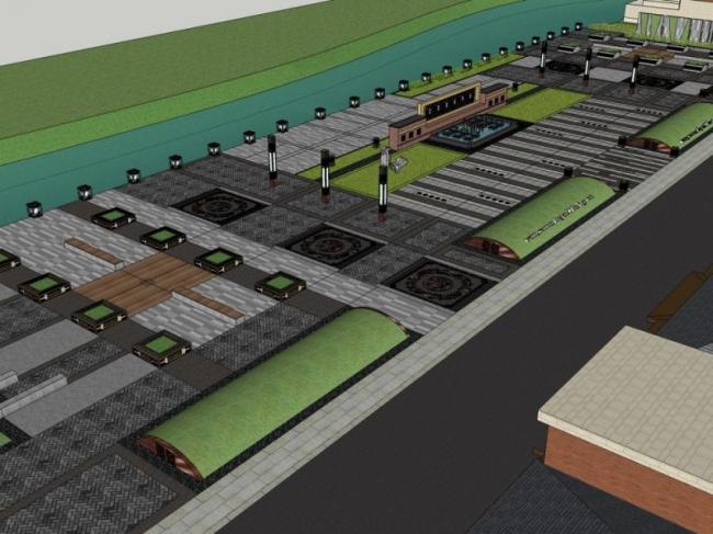 Sketchup景观模型|住宅景观，现代风格