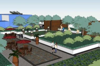 Sketchup景观模型|屋顶花园景观，现代风格-BIM建筑网