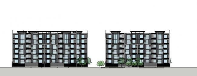 Sketchup住宅模型|多层住宅，现代风格