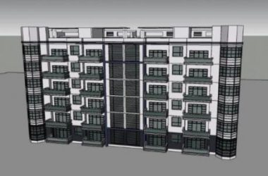 Sketchup住宅模型|多层住宅，现代风格-BIM建筑网