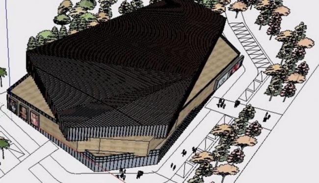 Sketchup商业模型|多层商业街，现代风格