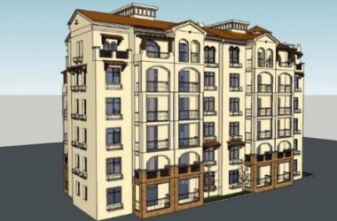 Sketchup住宅模型|多层住宅，古典风格-BIM建筑网