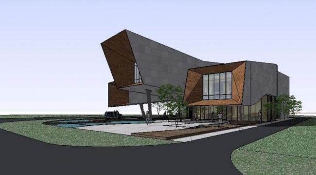 Sketchup住宅模型|会所，现代风格