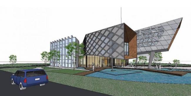 Sketchup住宅模型|会所，现代风格