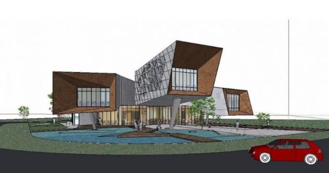 Sketchup住宅模型|会所，现代风格