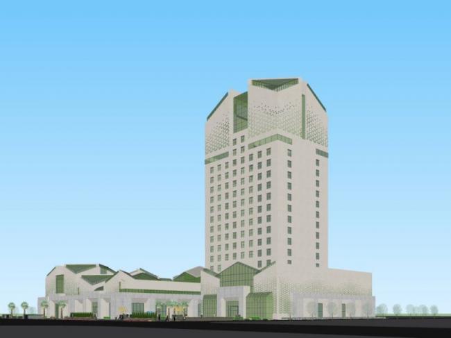 Sketchup综合体模型|多高层商业综合体，现代风格