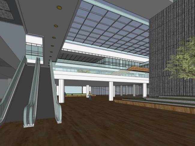 Sketchup文化模型|多层档案馆，文化建筑，现代风格