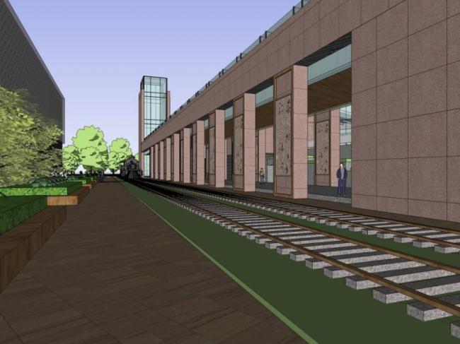 Sketchup文化模型|多层档案馆，文化建筑，现代风格