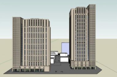 Sketchup办公模型|高层办公楼，现代风格-BIM建筑网