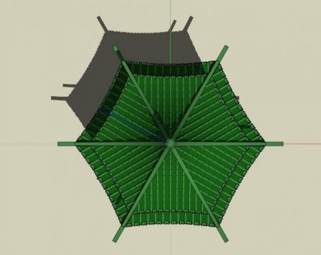 Sketchup小品模型|亭子，中式风格，小品