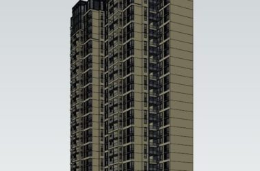 Sketchup住宅模型|高层住宅，居住建筑，古典风格-BIM建筑网