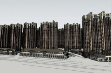 Sketchup住宅模型|超高层住宅小区，居住建筑，古典风格-BIM建筑网