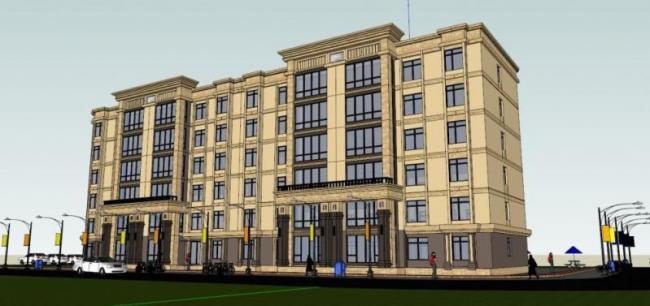 Sketchup住宅模型|多层住宅，古典风格