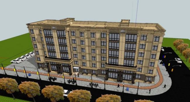 Sketchup住宅模型|多层住宅，古典风格