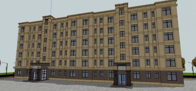 Sketchup住宅模型|多层住宅，古典风格