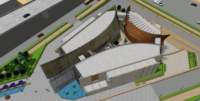 Sketchup文化模型|多层博物馆，文化建筑，现代风格