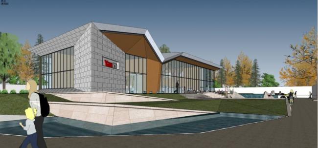 Sketchup商业模型|售楼处，现代风格