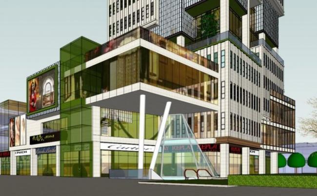 Sketchup办公模型|高层办公楼写字楼，现代风格