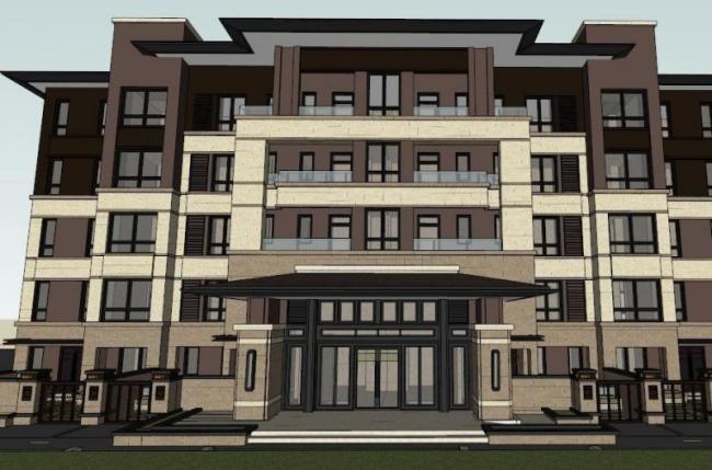 Sketchup住宅模型|多层住宅，花园洋房，居住建筑，古典风格
