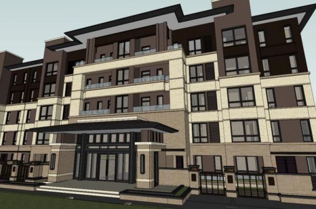 Sketchup住宅模型|多层住宅，花园洋房，居住建筑，古典风格