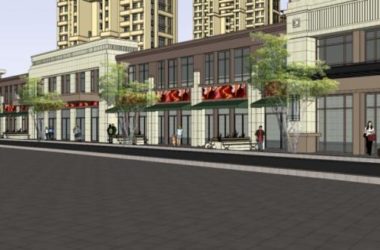 Sketchup住宅模型|高层住宅，底层商业，居住建筑，古典风格-BIM建筑网