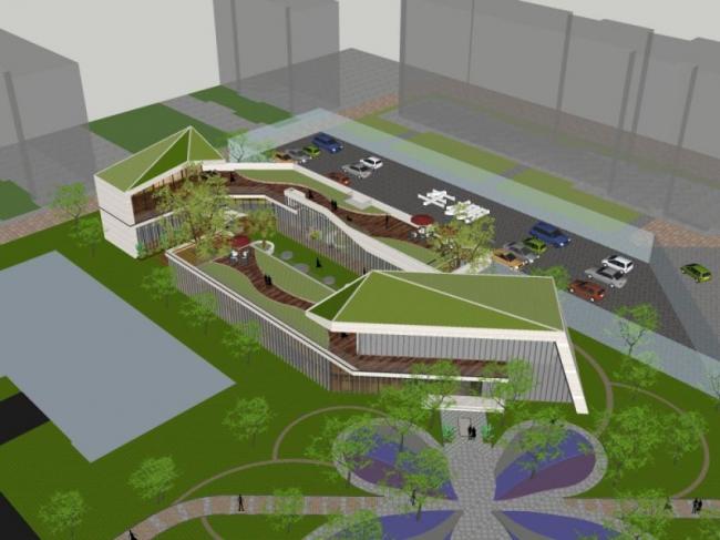 Sketchup商业模型|售楼部，现代风格