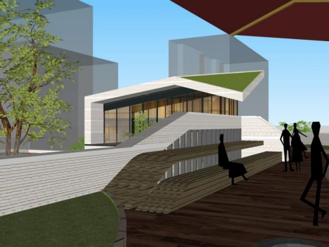 Sketchup商业模型|售楼部，现代风格