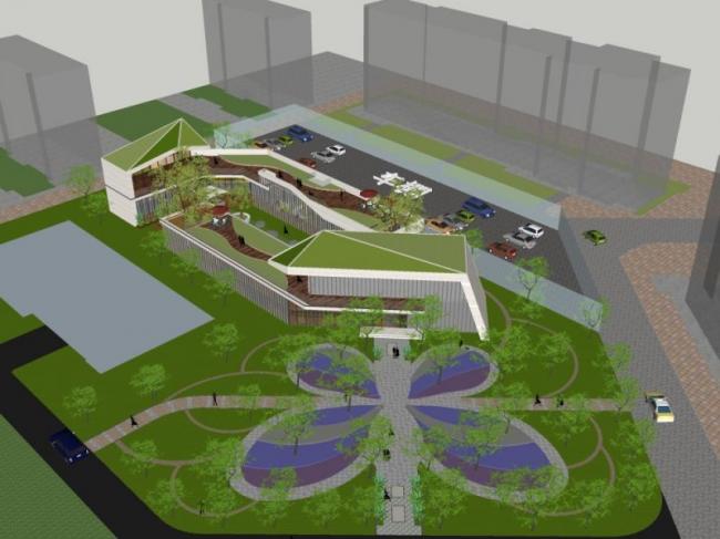 Sketchup商业模型|售楼部，现代风格