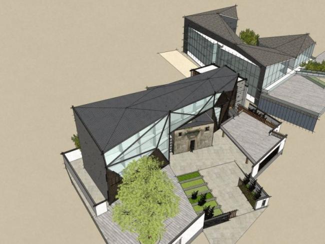 Sketchup商业模型|多层酒吧，现代风格