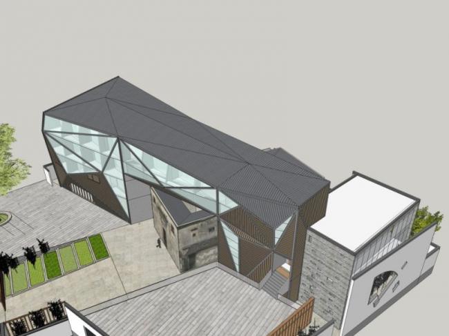 Sketchup商业模型|多层酒吧，现代风格