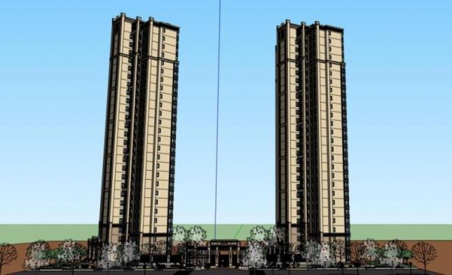 Sketchup住宅模型|高层住宅，古典风格