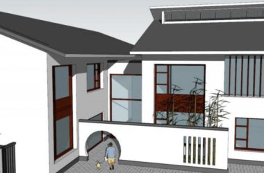 Sketchup商业模型|会所，现代中式风格-BIM建筑网