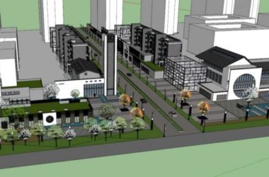 Sketchup商业模型|多层商业街，现代中式风格-BIM建筑网