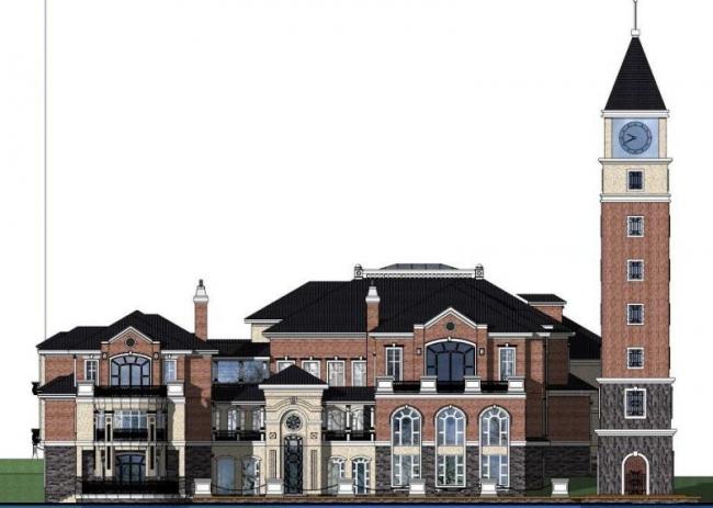 Sketchup住宅模型|多层住宅，古典风格，欧式-BIM建筑网