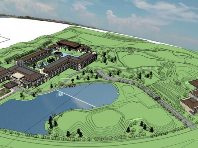 Sketchup酒店模型|多层酒店，古典风格