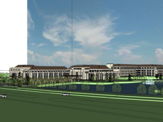 Sketchup酒店模型|多层酒店，古典风格