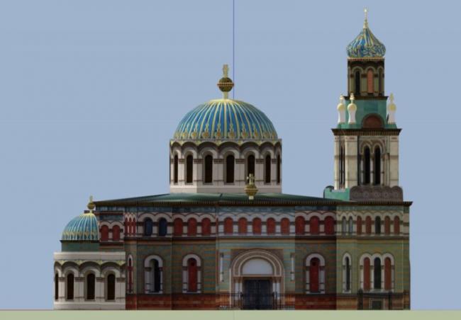 Sketchup文化模型|多层教堂，文化建筑，古典风格