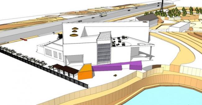 Sketchup文化模型|多层活动中心，文化建筑，现代风格