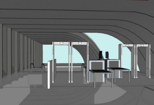 Sketchup车站路桥|地铁站出入口，现代风格