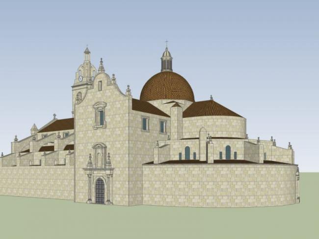 Sketchup文化模型|多层教堂，文化建筑，古典风格