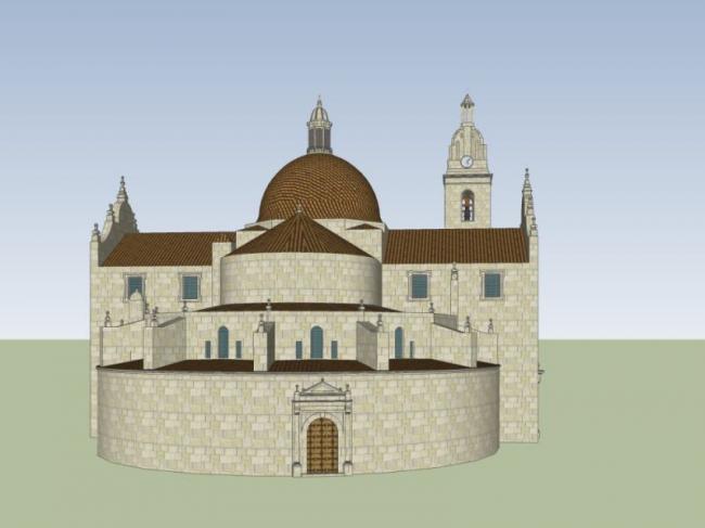 Sketchup文化模型|多层教堂，文化建筑，古典风格