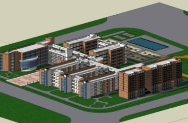 Sketchup学校模型|多层学校，校园教育建筑，现代风格-BIM建筑网