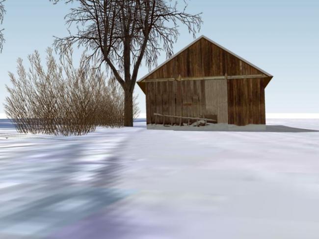 Sketchup住宅模型|小木屋，现代风格