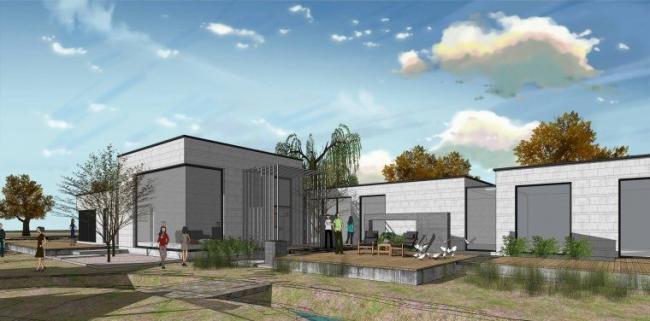 Sketchup商业模型|低层会所，现代风格