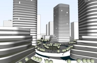 Sketchup综合体模型|高层商业综合体，现代风格-BIM建筑网